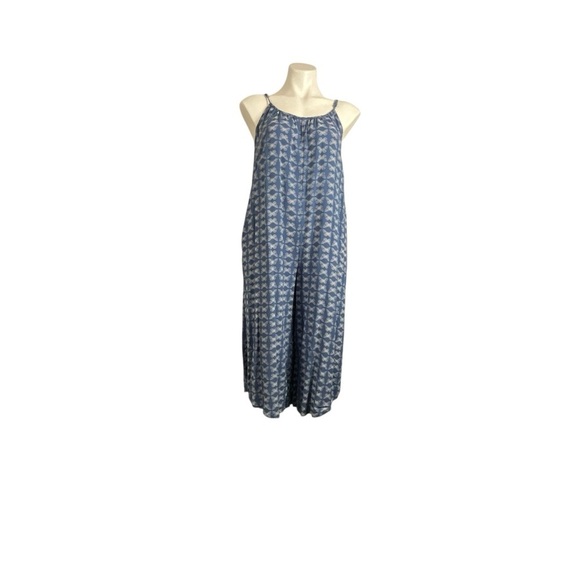 Aerie Blue Butterfly Patterned Jumpsuit - Picture 1 of 12